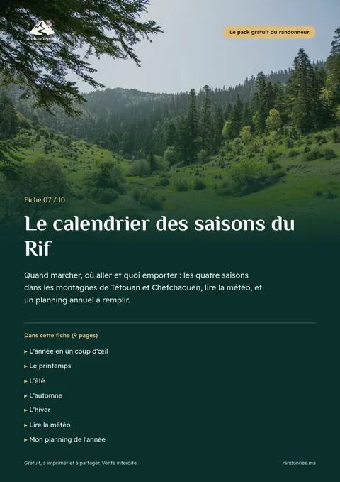 Couverture de la fiche 07 : Le calendrier des saisons du Rif