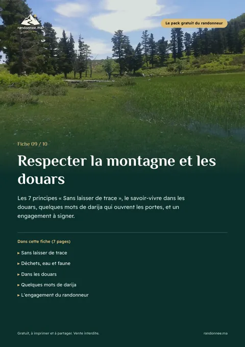 Couverture de la fiche 09 : Respecter la montagne et les douars